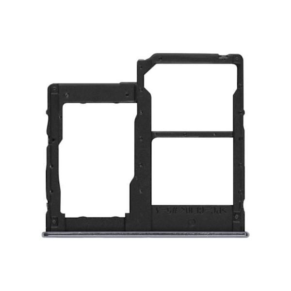 SIM-kortbakke - Samsung - Galaxy A40 - Sort - 2 nano SIM-slots - Micro-SD slot Svart