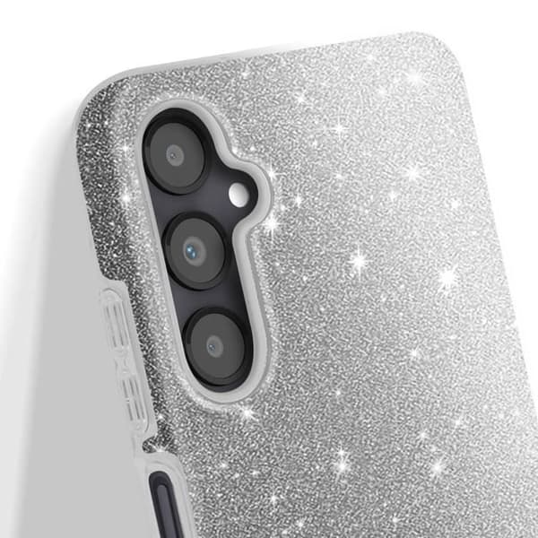 Glitter Cover - Samsung - Galaxy A05S - Stødabsorberende - Rigide - Glamour og Chic Grå