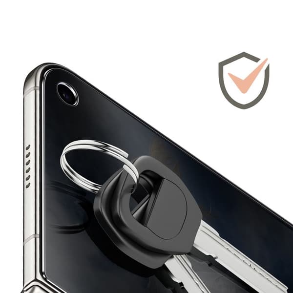 Skærmbeskyttelse til iPhone Duo Anti-Spion i Fleksibelt Sort Glas Svart