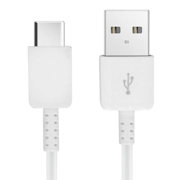 USB till USB typ C kabel Original Samsung EP-DW700CWE Vit laddning och synk