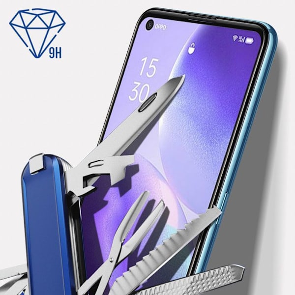 3MK Oppo Reno 5/5K 5G förstärkt härdat glas - HardGlass Max Lite™ - transparent - TU