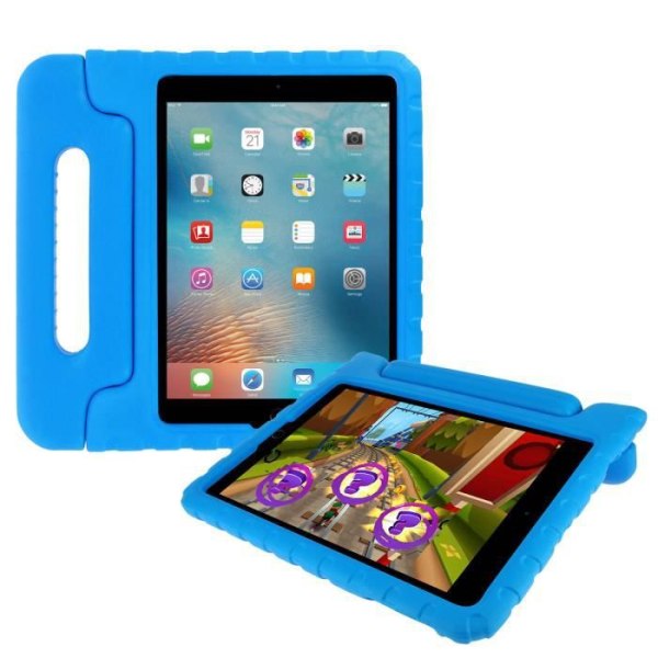 Fodral för iPad 9.7 Speciellt stötsäkert skydd för barn med griphandtag Blå
