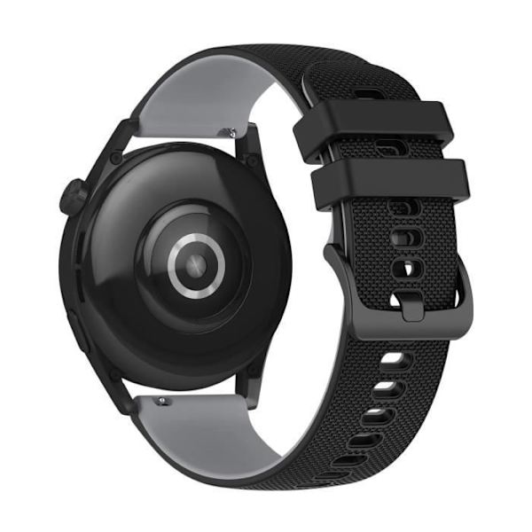 Rem för Huawei Watch GT3 46mm BiColor Textured Silikon Svart / Grå