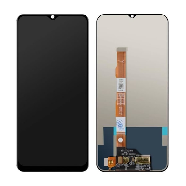 LCD-skærm + berøringsglas til Vivo Y21 - VIVO - Sort - 100% funktionel Svart