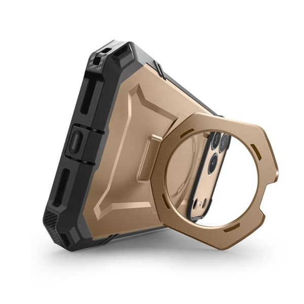MagSafe-cover - SUPCASE - iPhone 17 Pro Max - Stødabsorberende 4.5m - Stativ - Gyldne Gul