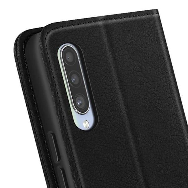 Portföljfodral och Videoställ för Samsung Galaxy A90 Svart Svart