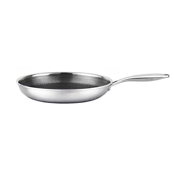 Stekpanna 32 cm med bikakebeläggning och lång handtag Cheffinger Silver Grå