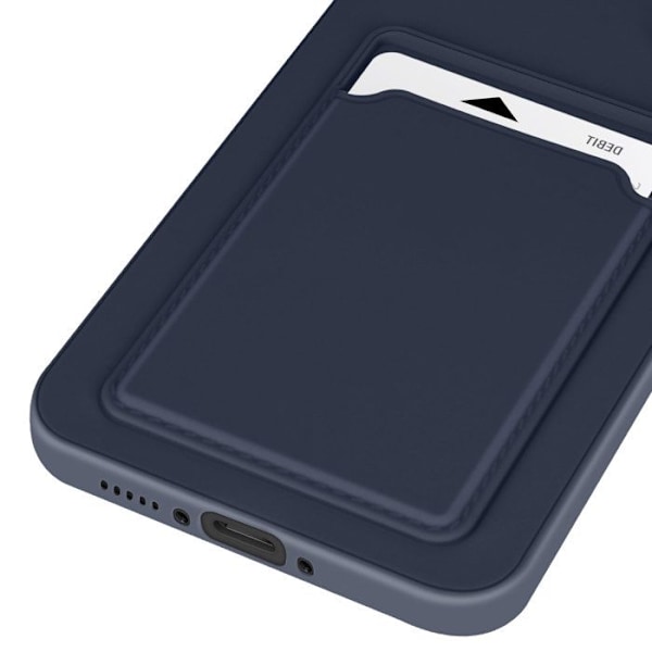 Fodral för Samsung Galaxy A56 Korthållare Mjuk Anti-prickar Mörkblå Blå