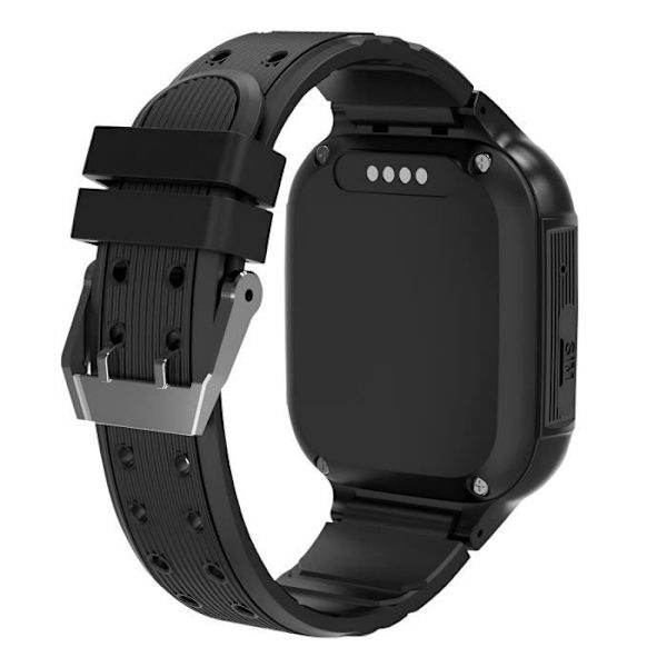 Børns WiFi Connected Watch med SIM-kort Videoopkald og GPS Forever Black Svart