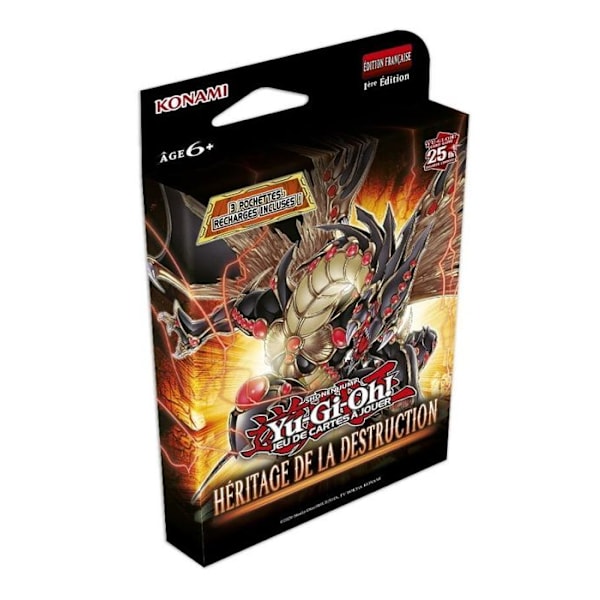 Samlekort - KONAMI - Yu Gi Oh - Booster Arv fra Ødelæggelse - Tripack