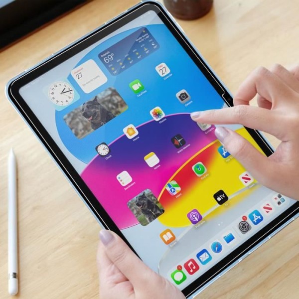 Mjukt fodral + iPad 10 2022 skyddspaket i glas