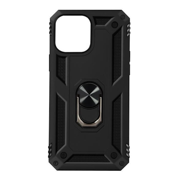 iPhone 13 Mini-fodral - AVIZAR - Stötbeständig - Video Stödhållare - Svart - Bi-material Svart