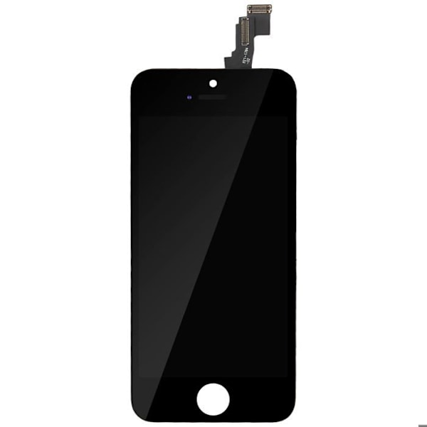 iPhone 5C LCD-skærm udskiftning Touch Glas Sort Svart