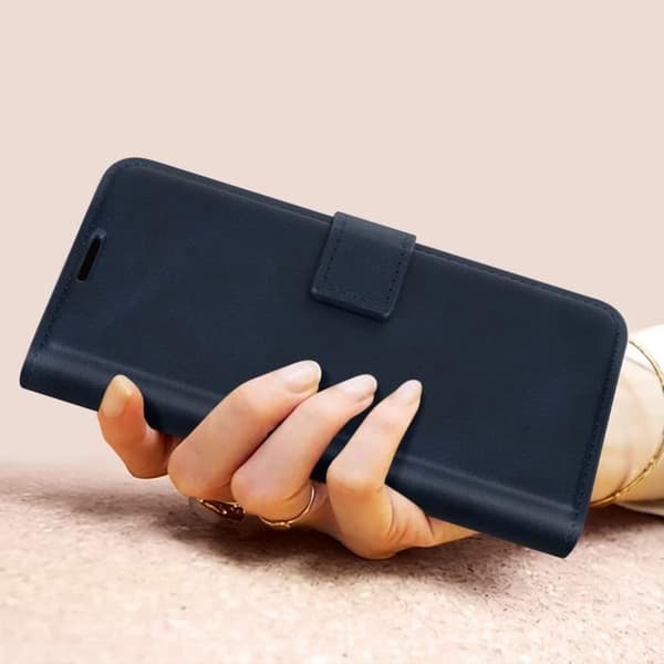 AVIZAR Wallet Case til Google Pixel 8a - Videosupportfunktion - Midnight Blue Blå