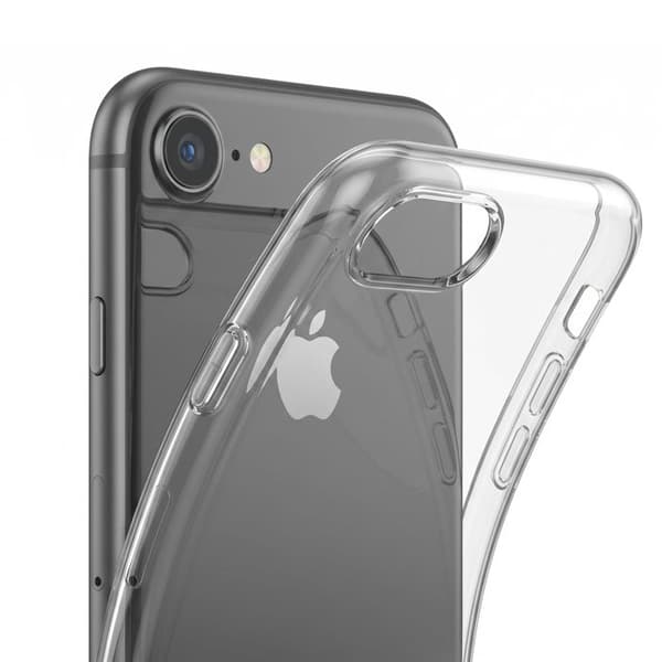 Silicone Cover til iPhone SE 2022 med Anti-kondens Behandling Mayaxess Transparent Vit