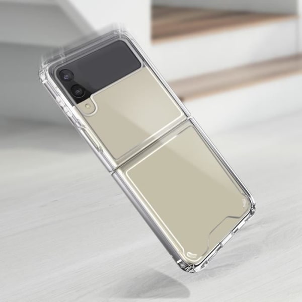 Etui til Samsung Galaxy Z Flip 4 - AVIZAR - Soft Gel Silikone - Gennemsigtig Transparent