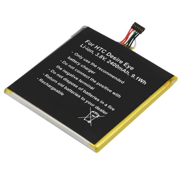 Batteri Li-ion 3.8V för HTC Desire Eye 2400mAh Grå Grå