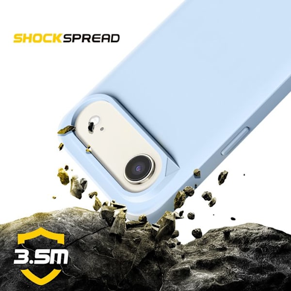Coque til iPhone Air Model SolidX Stødabsorberende 3.5 m certificeret MIL-STD 810G Rhinoshield Lys blå Blå