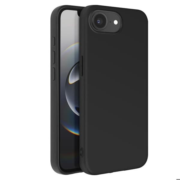 Silicone Cover til iPhone 17 i Robust Sort Svart