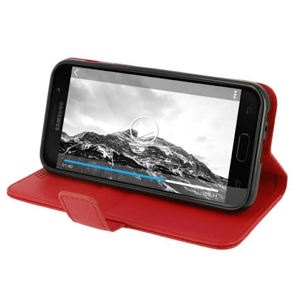 Wallet Flip Cover til Samsung Galaxy A3 2017 - Rød