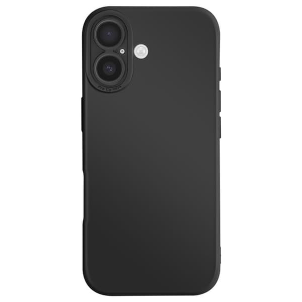 Cover - AVISERE - iPhone 17 - Blød Silikone - Forstærket Kamerablok - Sort Svart