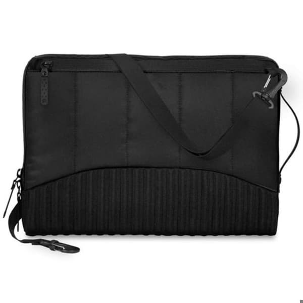 MacBook Pro 16" -kansi olkahihnalla ja taskulla, Dux-sarja, stm goods, musta