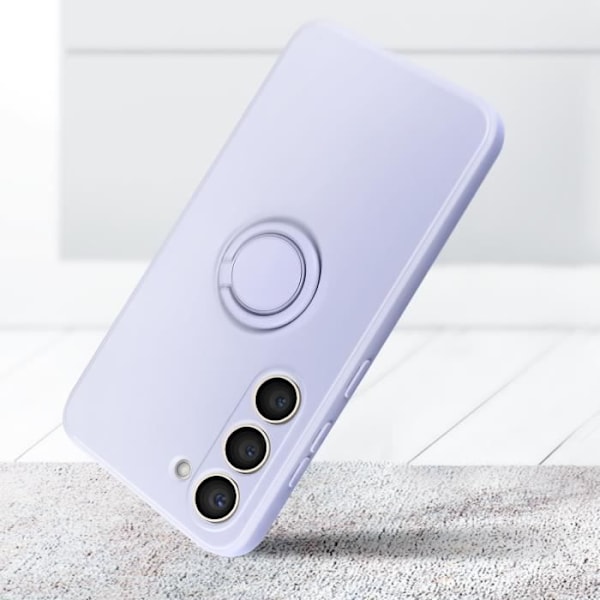 Taske til Samsung Galaxy S23 - AVIZAR - Fleksibel - Lilla - Soft touch - Ringstøtte Lila