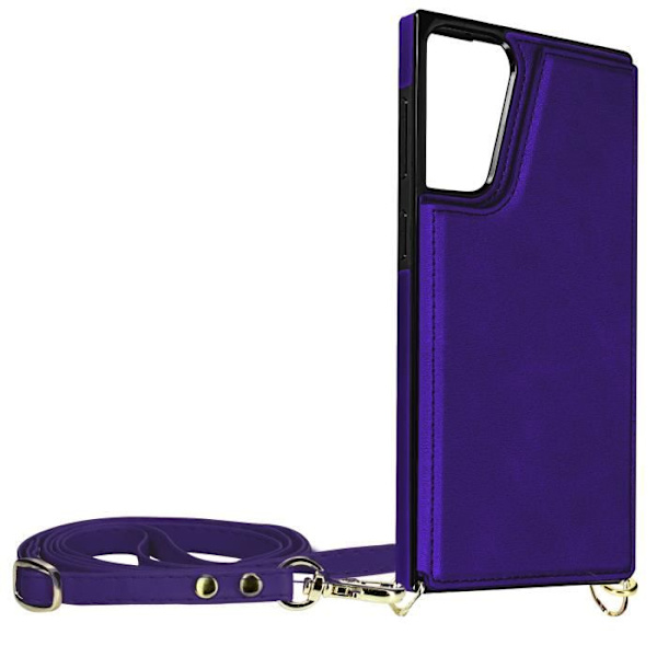 Coque Cordon - Samsung - Galaxy S21 Plus - Lila - Multifunktion - Mjuk Silikon Lila