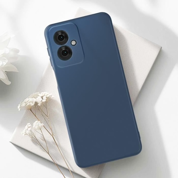 Coque för Motorola Moto G55 Semi-hård Soft-touch Anti-spår Blå Natt Blå