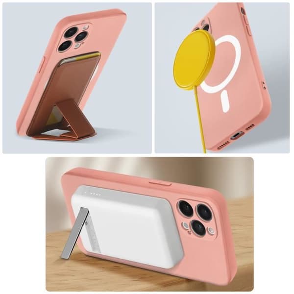 Coque MagSafe - Apple - iPhone 12 Pro Max - Matt Rosa - Effektivt skydd - Behagligt grepp Mat Rosé