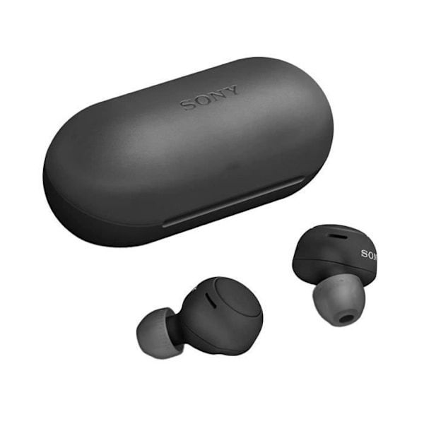 Bluetooth 5.0 hovedtelefoner Batterilevetid 10 timer Vandtæt IPX4 Original Sony WFC500 Sort