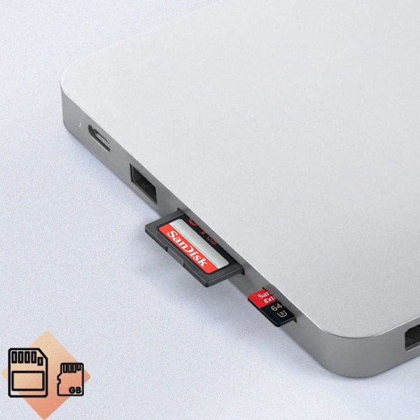 Hub iMac 24'' SSD Kiintolevy Multisatamat Slim Suunnittelu Satechi Hopea