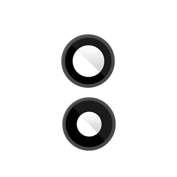 Kameraobjektiv - AVIZAR - iPhone 12/12 Mini - Beskyttelse - Sort - Kompatibel Svart