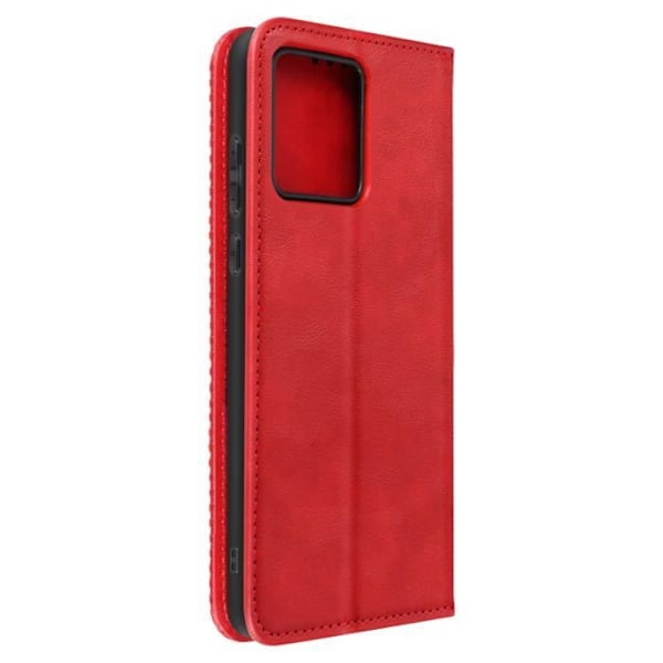 Kotelo Motorola Moto G84 Wallet Checkerboard Pattern Geo Collection Red Röd