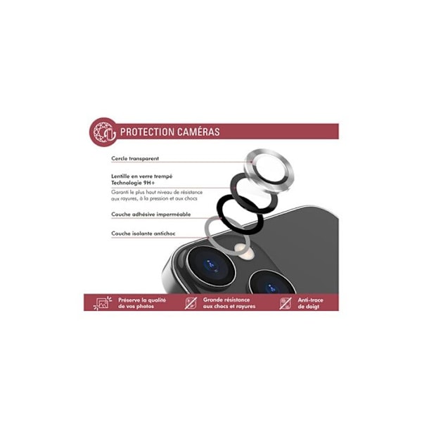 Beskyttelsesglas til smartphone Forceglass Pack Original 2.5D + 2 Gennemsigtige Linsebeskyttere GRS til iPhone 16e