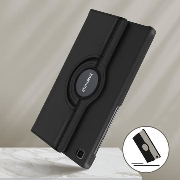 Cover til Samsung Galaxy Tab A7 Lite - AVIZAR - 360° drejelig - Fuld beskyttelse - Videounderstøttelse - Sort Svart