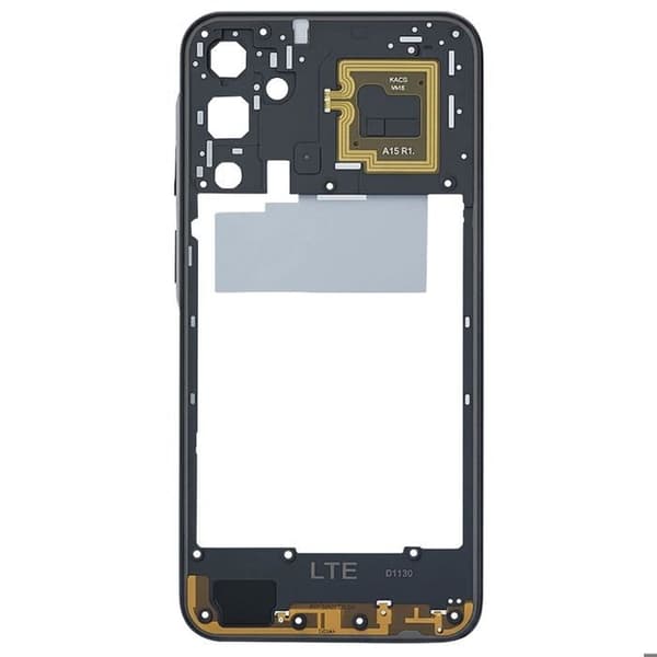 Erstatningscentralchassis til Samsung Galaxy A15 4G Sort Svart