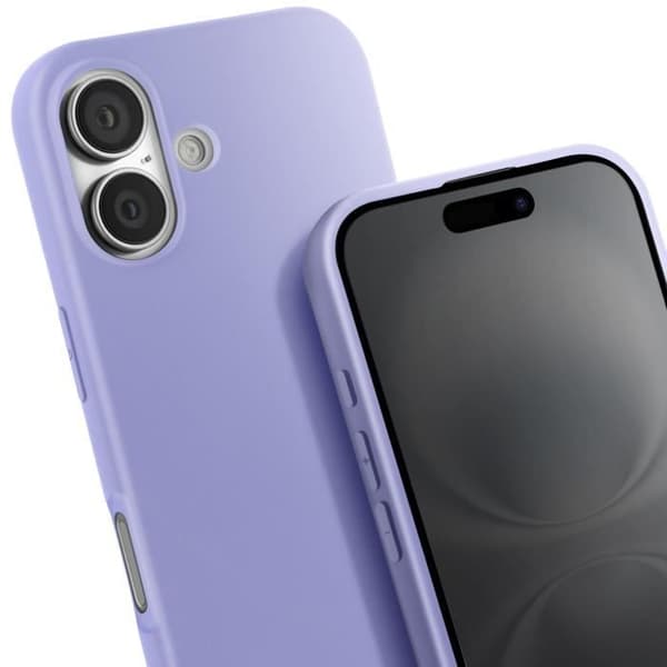 Skal med snodd - AVIZAR - iPhone 16 - Lila - Semi-rigid - Soft touch Lila