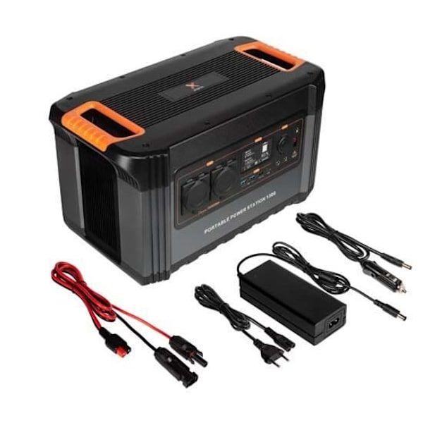 Xtorm Battery Xtreme Power 1300 kannettava asema musta/oranssi musta, Harmaa, Oranssi