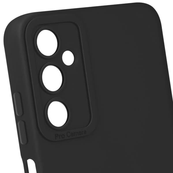 Etui - AVIZAR - Samsung Galaxy A05s - Blød silikone - Forstærket beskyttelse - Sort Svart