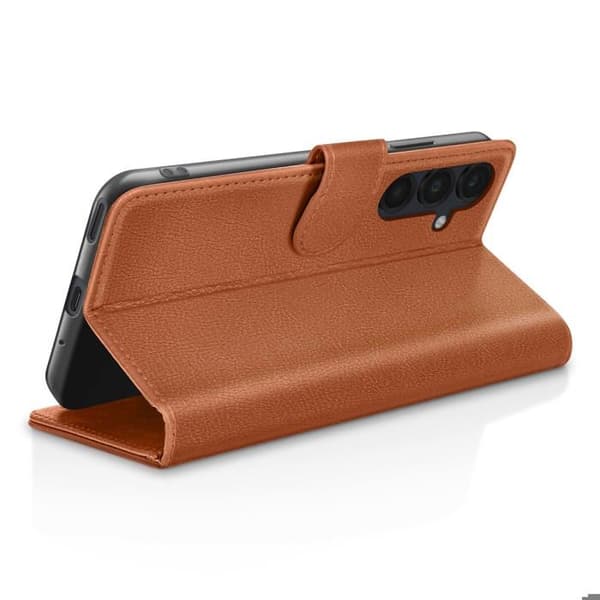 Plånboksfodral - ZANAÉ - Galaxy A16 - Brun - Videostöd - Magnetflik brun