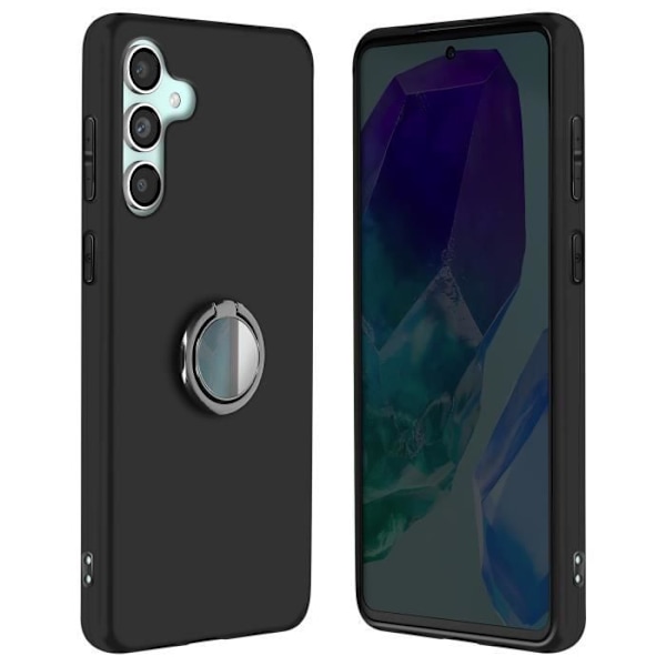 Samsung Galaxy M55 Suojakuori Magneettinen Tuki Pehmeä Musta Svart