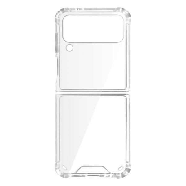 Samsung Galaxy Z Flip 4 Soft Silikonfodral Förstärkta hörn Tunna Transparent