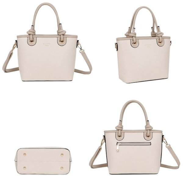 Elegantti Naisten Vartalonmukainen Kassi Olkahihnalla Gallantry Beige