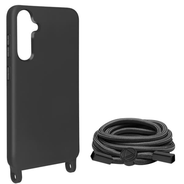 Semi-rigid coque - AVIZAR - Samsung Galaxy S23 FE - Sort - Polycarbonat - Nylonsnor Svart