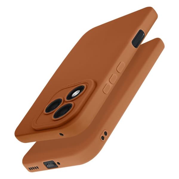 Coque til Honor 400 Lite Silikone Glat Kamera Beskyttet Brun