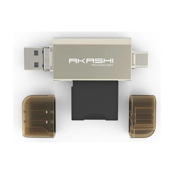 SD / Micro SD kortinlukija 3 in 1 AKASHI ALTSDREADER 3 IN 1