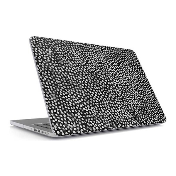 Hårdt skal til MacBook Pro 13,6" med Night Sky mønster Burga Hvid / Sort Vit