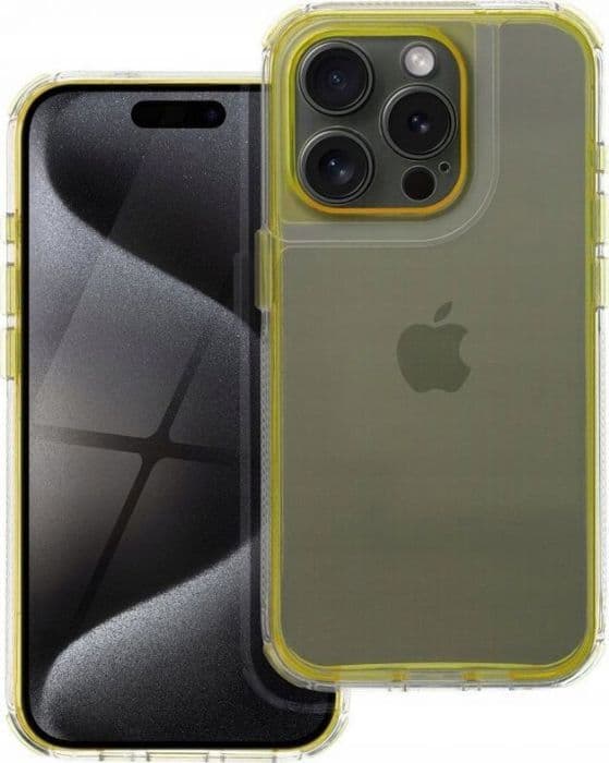 Skal - OEM - MATRIX CLEAR - Gul - iPhone 7/8/SE 2020/SE 2022 - Hållbart skydd