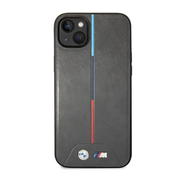 BMW tikattu kolmivärinen - kotelo iPhone 14 Plus -puhelimelle (harmaa) - 3666339066970